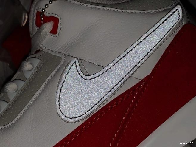 Reps TBkick CJ0939-100 Jordan 3 Air Tinker White Retro University Red 0720